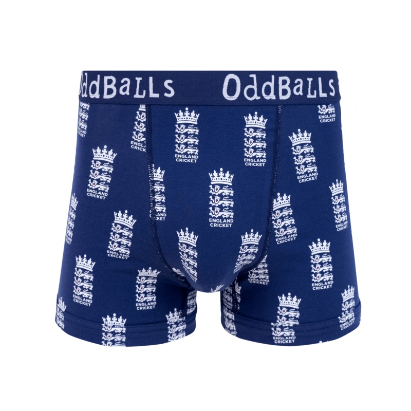 England Cricket BLUE - Mens Cotton Boxer Shorts