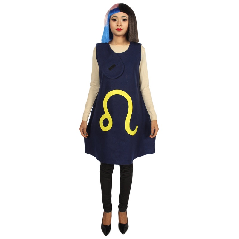 Women's 12 Constellation of Leo Party Troll Dress Costume | Blue Halloween Cosplay