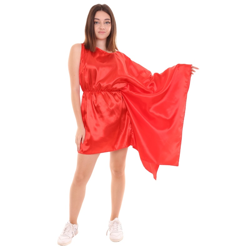 Women's Flag Dress Sport Costume |  Red Fancy Costume