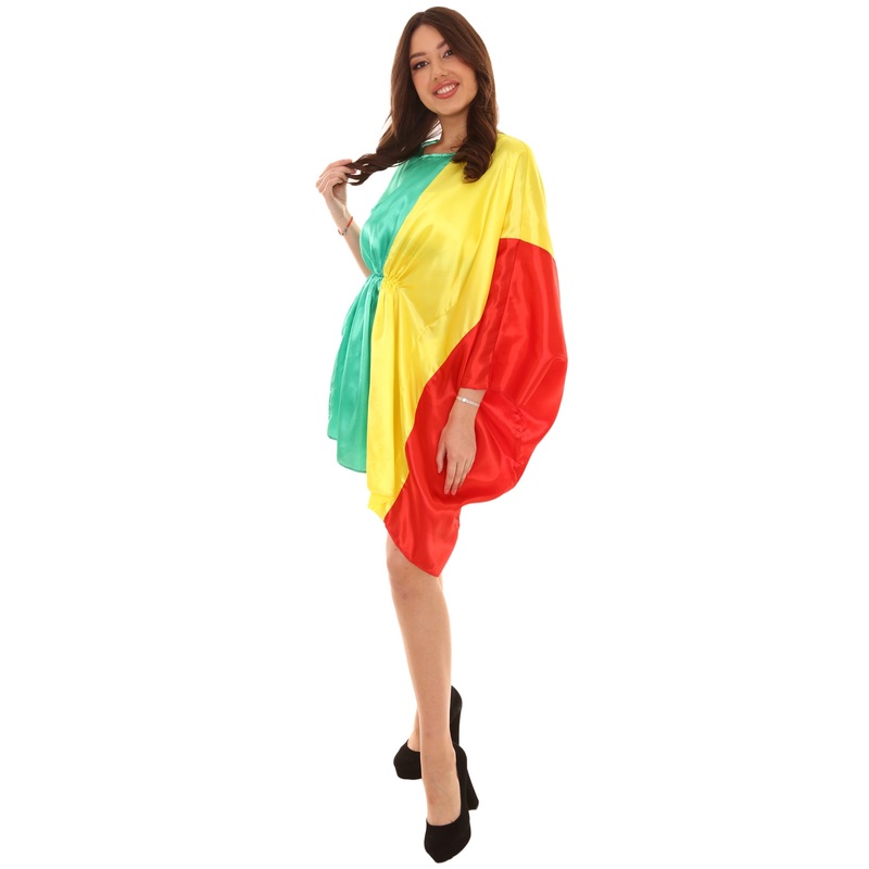 Women's Mali Flag Dress Sports Costume | Patriotic Fancy Costume