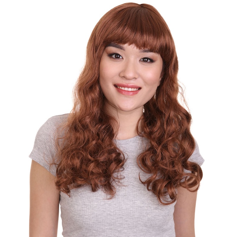 Womens Pin Up Girl Wig | Party Ready Halloween Wig | Premium Breathable Capless Cap