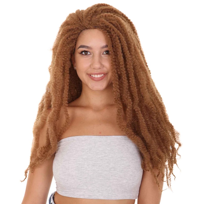 Deluxe Long Dreadlock Womens Wig | Character Fancy  Halloween Wig | Premium Breathable Capless Cap