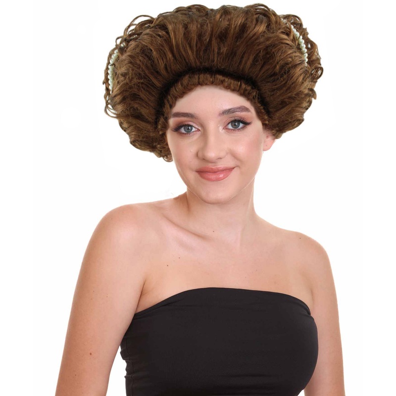 Womens Renaissance Lady Wig | Super Size Historical Brown Wig