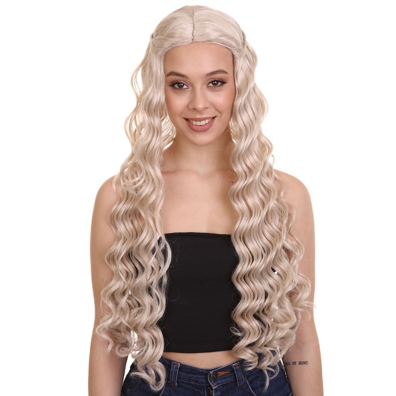 Adult Womens Blonde Santa's Sidekick Wig | Halloween and TV/Movie  Wigs | Premium Breathable Capless Cap