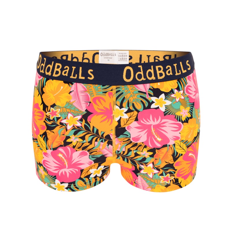 Hibiscus - Ladies Boxers|Size 6|Size 8|Size 10|Size 12|Size 14|Size 16|Size 18|Size 20
