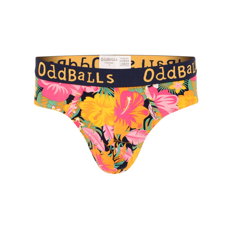 Hibiscus - Mens Briefs|XXS|XS|Small|Medium|Large|XL|2XL|3XL
