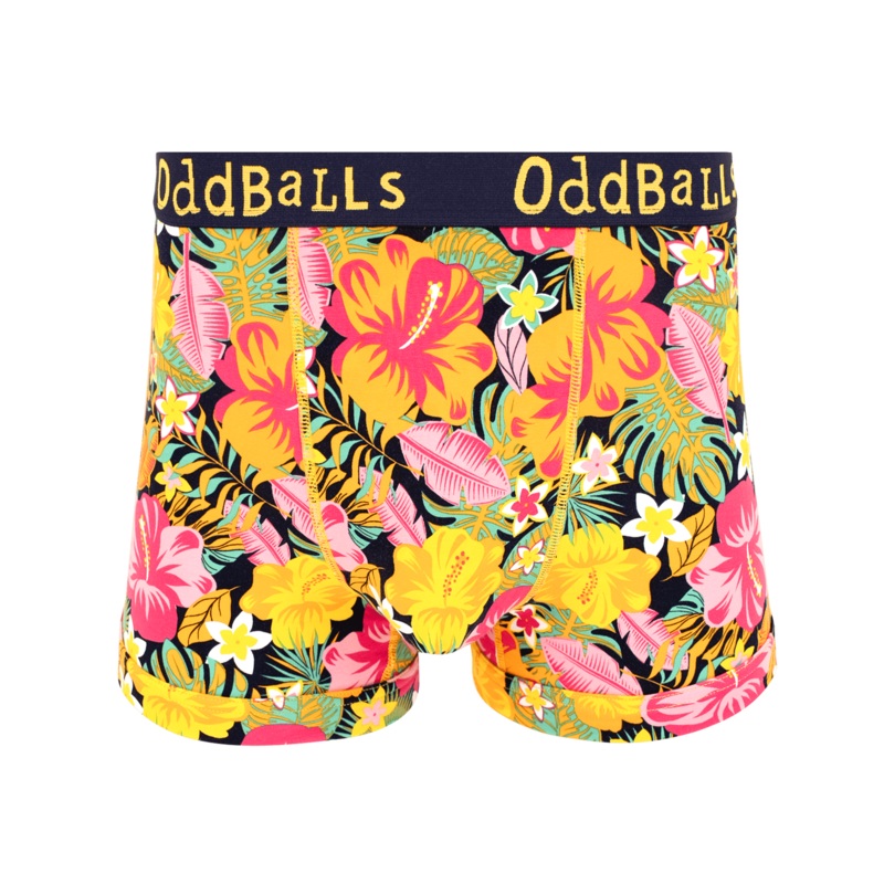 Hibiscus - Mens Cotton Boxer Shorts