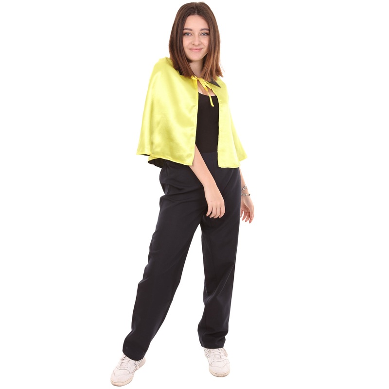 Women's Vampire Cape | Yellow & Black Halloween Costume