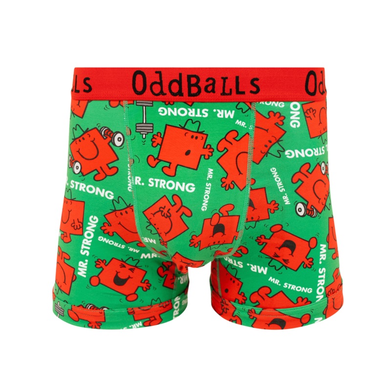 Mr Strong  - Mr Men - Mens Cotton Boxer Shorts