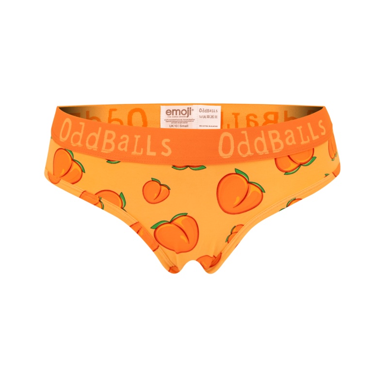 Peach - emoji - Ladies Briefs