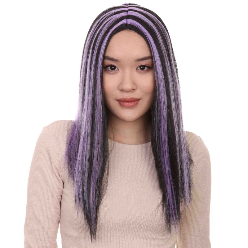 Crimped Witch Women's Wig | Long Straight Horror Wigs | Premium Breathable Capless Cap