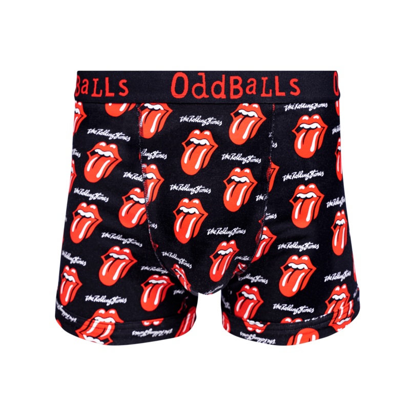 The Rolling Stones - Black - Mens Cotton Boxer Shorts