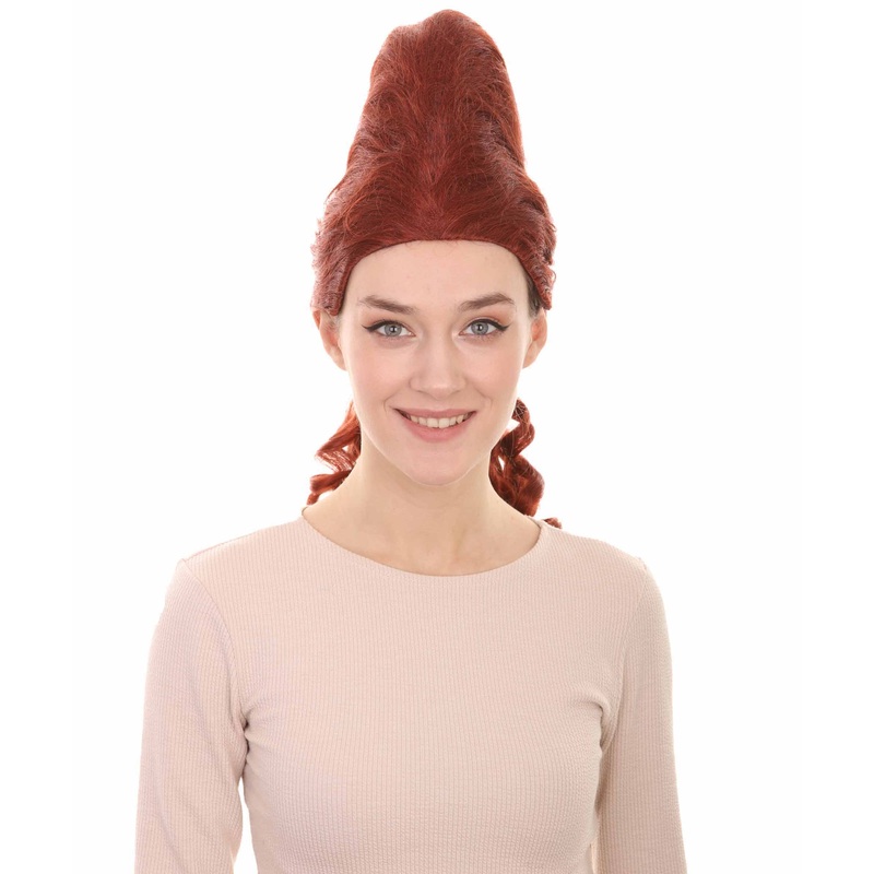 60's Bouffant Cone Women's Wig | Auburn Vintage Halloween Wig