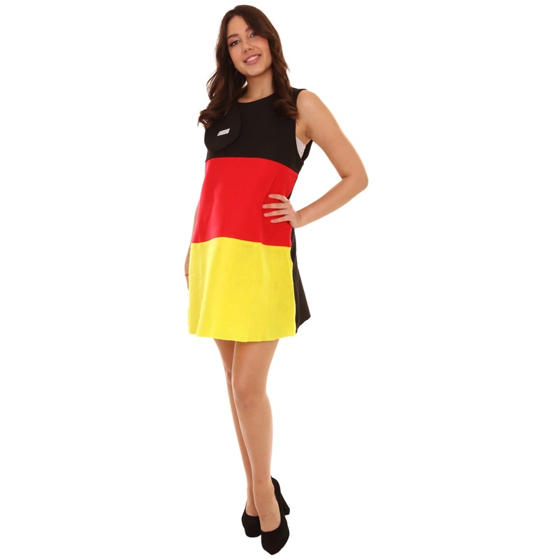 Women's Germany Flag Trolls Dress Costume | Patriotic Fancy Costume