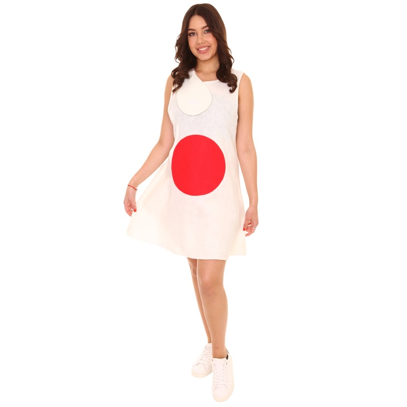 Women's Japan Flag Trolls Sport Dress Costume |  White Halloween Costume