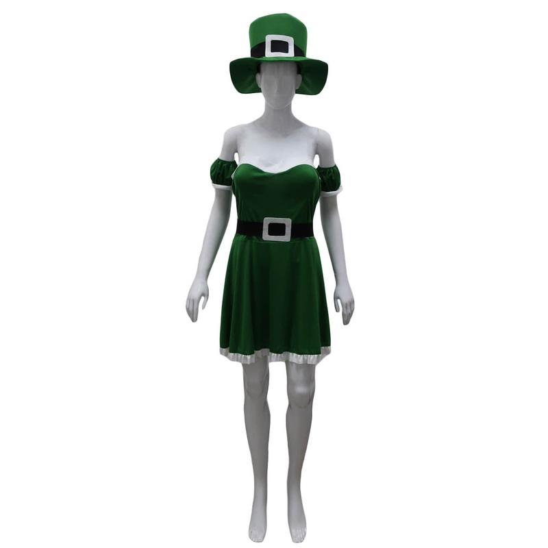Women's Spank Me I'm Irish Leprechaun Costume | Green Fancy Costume