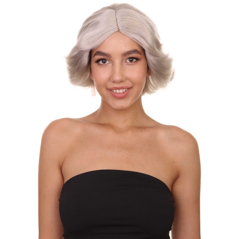 20s Glitz and Glamour Wig  | Grey Halloween Wig | Premium Breathable Capless Cap