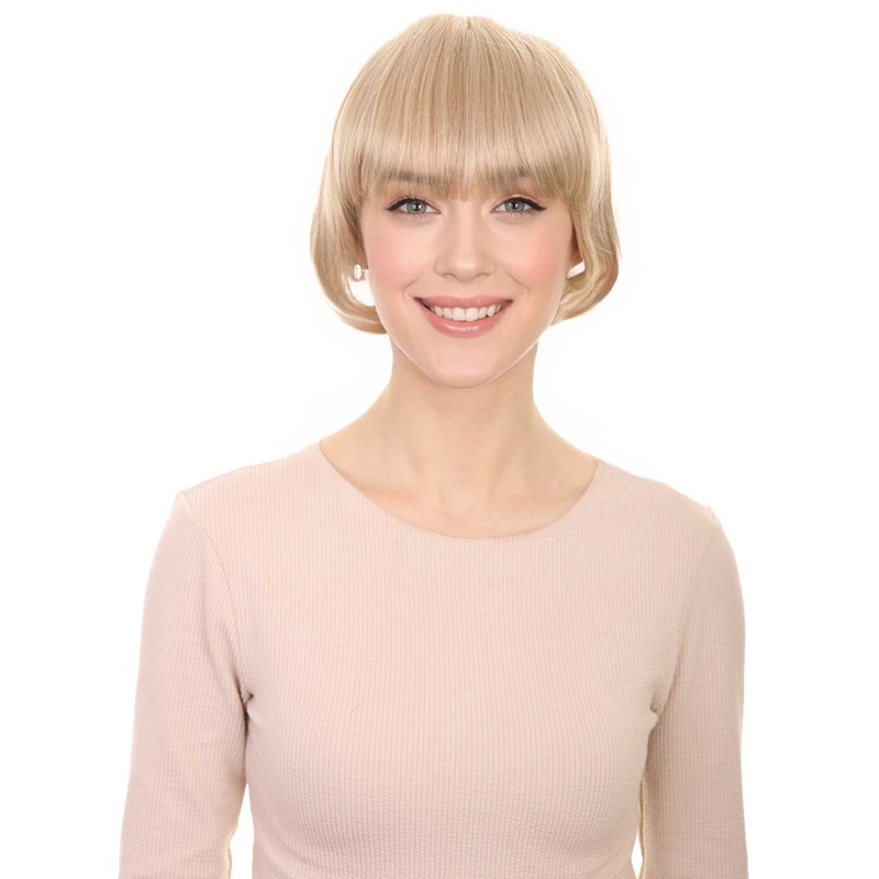 50's Short Bob Women's Wig | Blonde Vintage hair| Premium Breathable Capless Cap