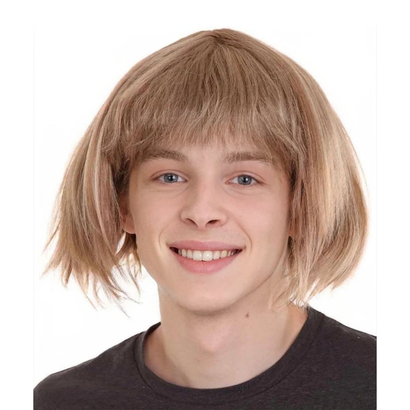 Comedy TV Men's Wig | Halloween Wig | Premium Breathable Capless Cap