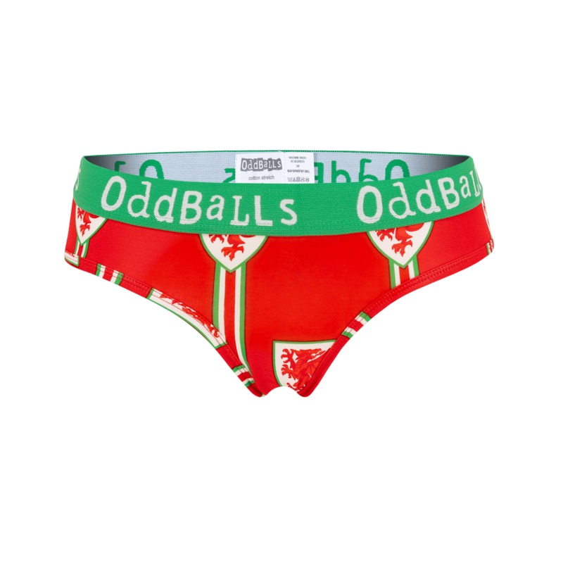FA Wales Red & Green - Ladies Briefs