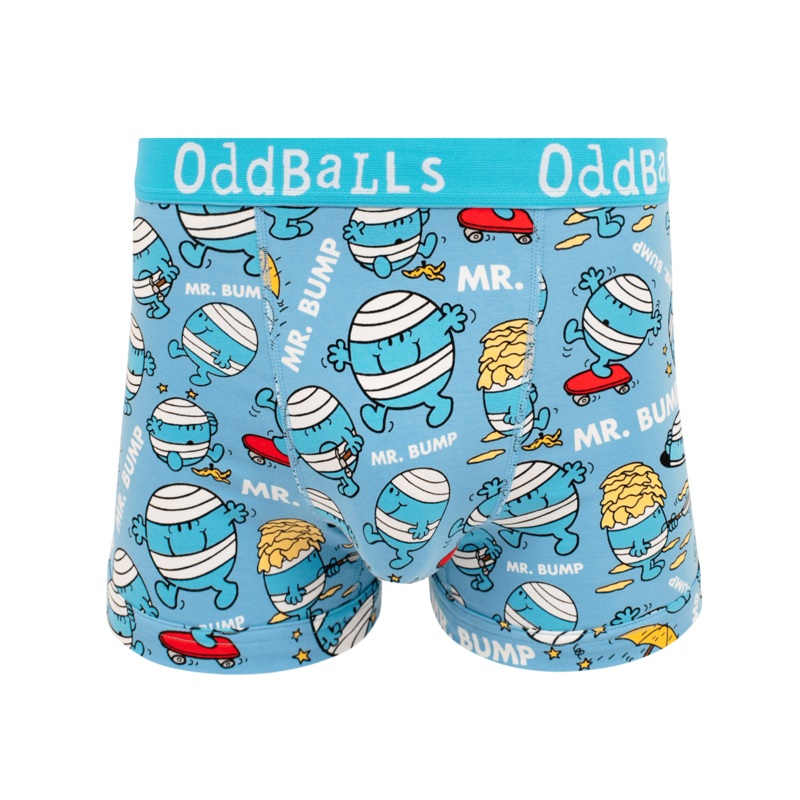 Mr Bump  - Mr Men - Mens Cotton Boxer Shorts