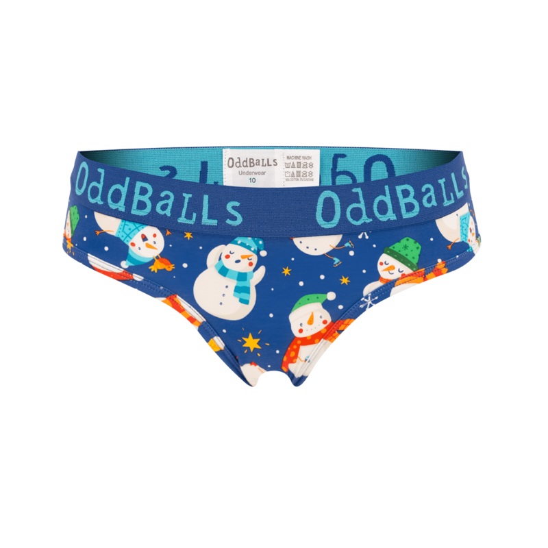 Snowman - Ladies Briefs|Size 6|Size 8|Size 10|Size 12|Size 14|Size 16|Size 18|Size 20