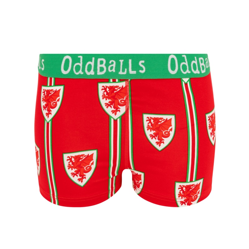 FA Wales Red & Green - Ladies Boxers