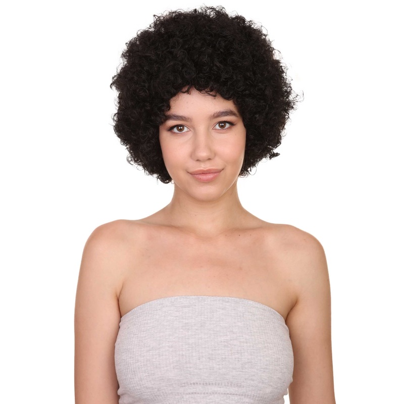 Black Afro Unisex Wig | Super Sized Jumbo Party Event Ready Fancy Halloween Wig