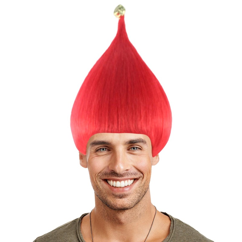 Bright Red Santa's helper Wig | Christmas Unisex Wigs | Premium Breathable Capless Cap