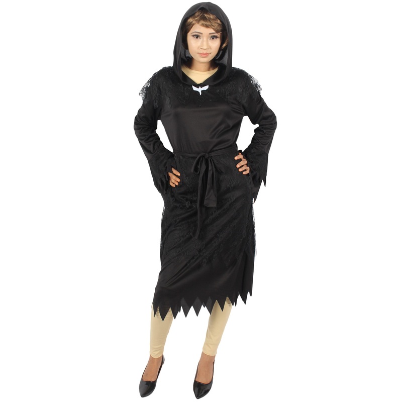 Women's Cloak of Darkness 2Pc Costume |  Black Halloween Costume