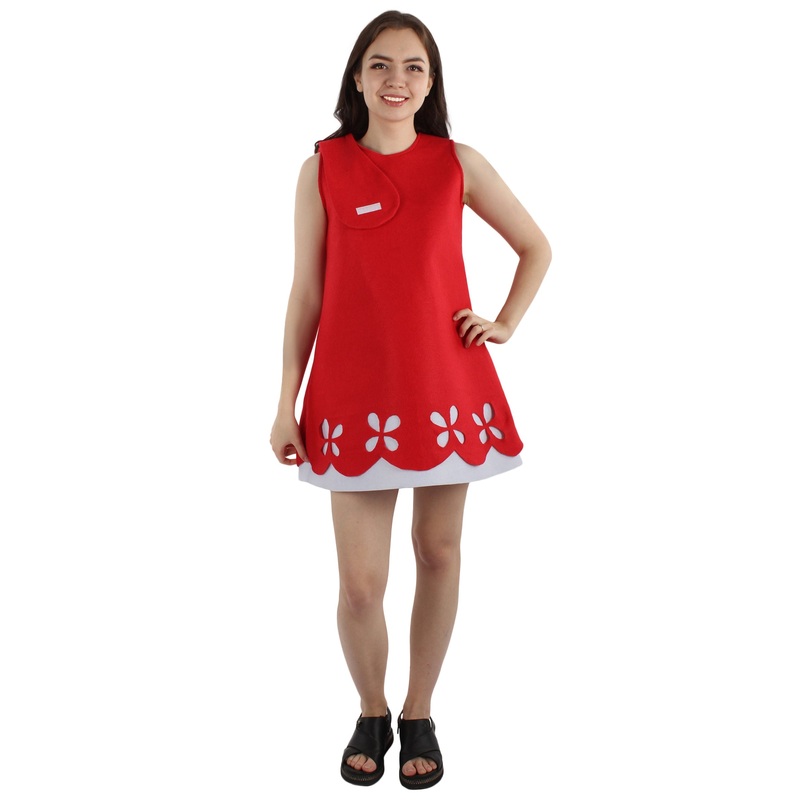 Women's Costume | Poppy Red Christmas Costume