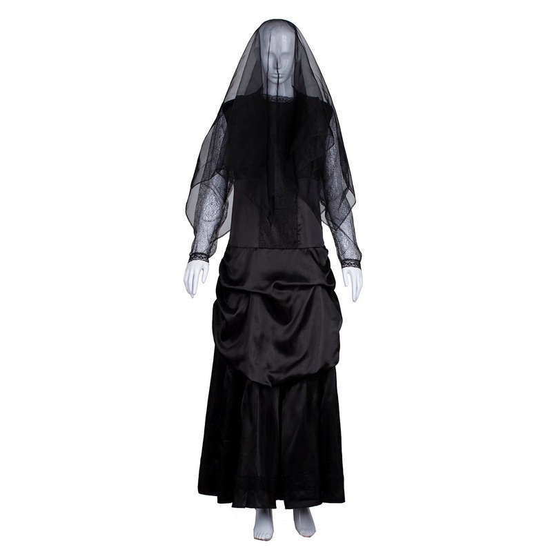 Women's Elegant Bride Vampire Costume | Black Halloween Costume