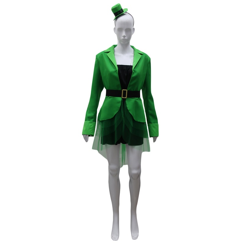 Women's Leprechaun Lass Costume | Green Fancy  Costume