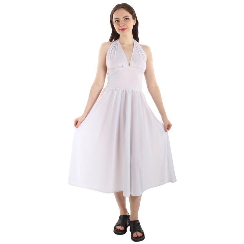 Women's Marilyn  Dress Costume | White Fancy Costume