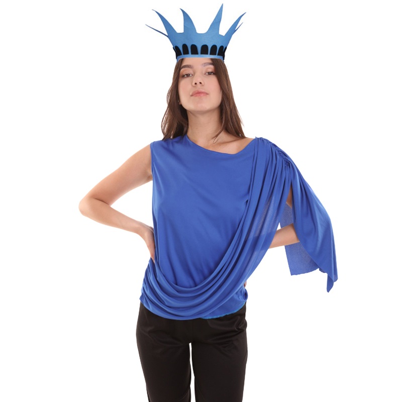 Women's Miss Statue of Liberty Independence Costume | Blue Fancy Costume