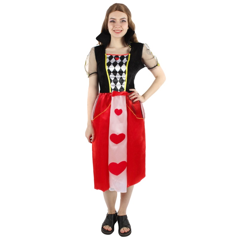 Women's Queen of Hearts Costume | Multi Color Fancy Costume
