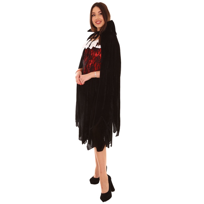 Women's Victorian Vampire Costume | Black Halloween Costume
