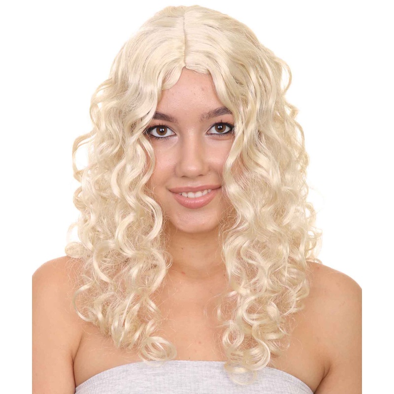 70's Glam Womens Wig | Blonde Retro Wig | Premium Breathable Capless Cap