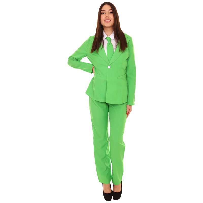 Women's EXCLUSIVE! Deluxe Singer Slim Fit Party Suit Costume | Lt. Green.