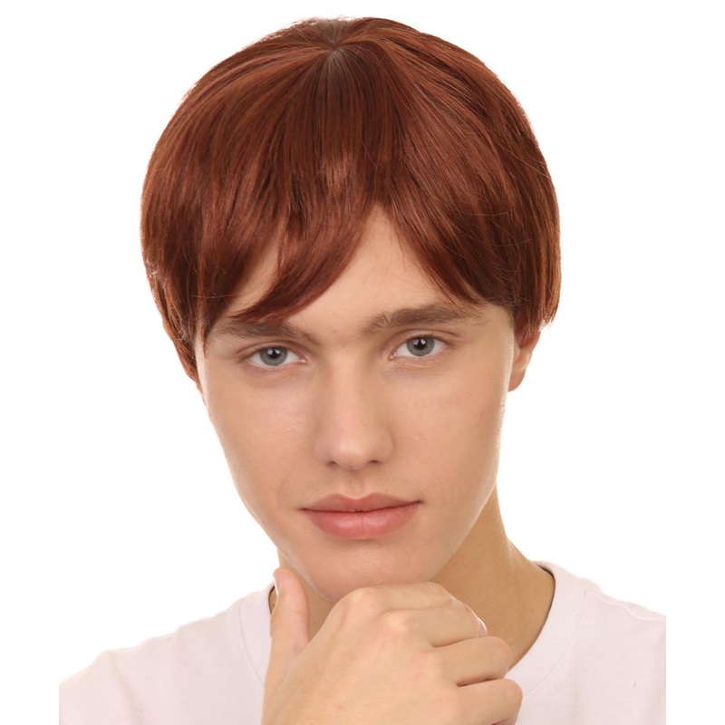 60's Mod Shag Men's Wig | Brown Vintage Wig | Premium Breathable Capless Cap