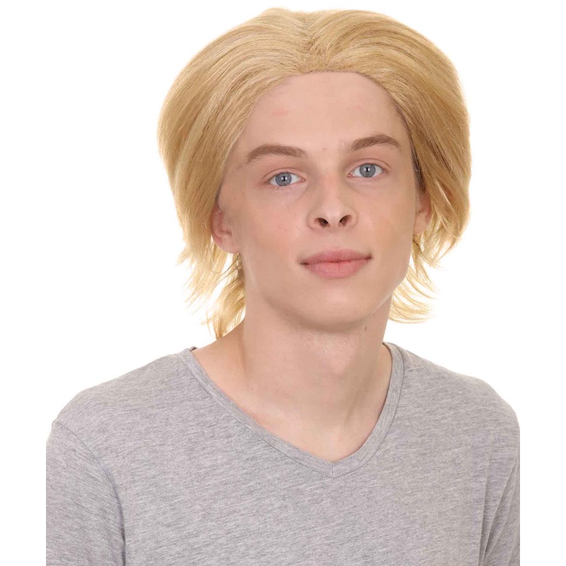 Doctor Mens Wig | Blonde Halloween Wig | Premium Breathable Capless Cap