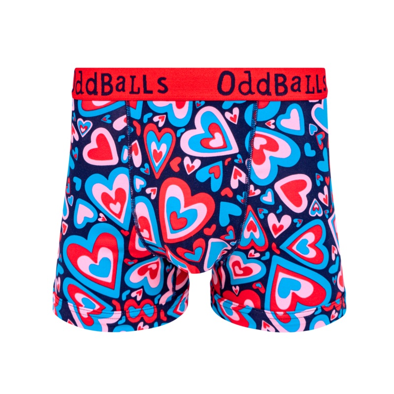 Love Hearts - Mens Cotton Boxer Shorts