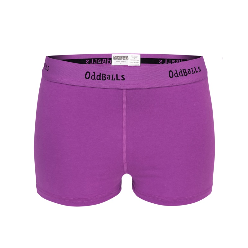 Purple & Black - Ladies Boxers
