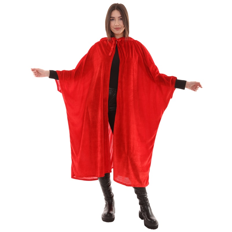 Women's Hooded Robe Cape Costume | Red Halloween Costume