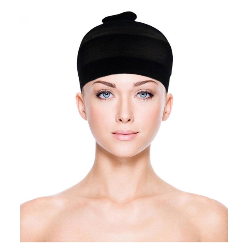2PCs Wig Caps Elastic Mesh Unisex Stocking Stretch Cap Accessory