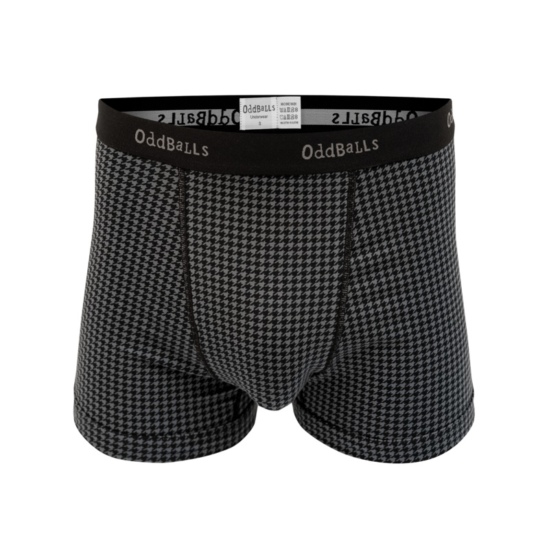 Houndstooth - Mens Cotton Boxer Shorts