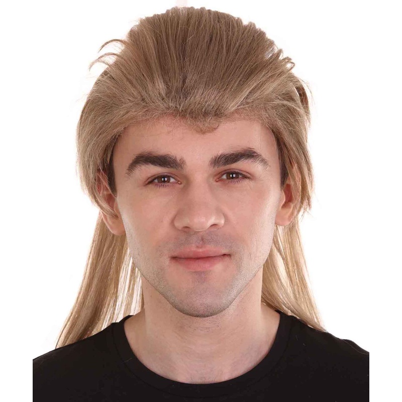 Bounty Hunter Men's Wig | Brown Halloween Wig | Premium Breathable Capless Cap