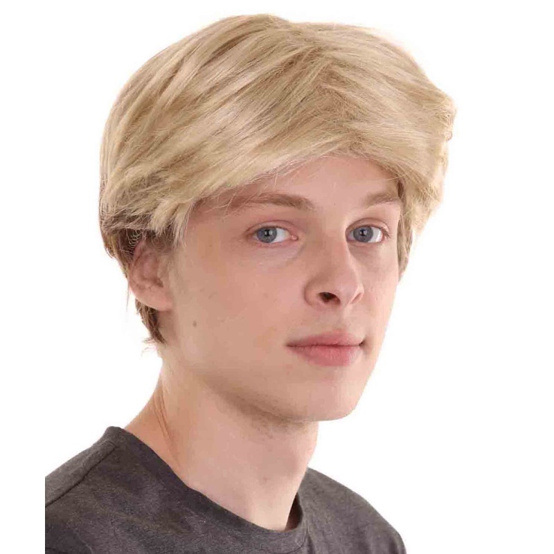 Boy Band Wig | Blonde Halloween Wig | Premium Breathable Capless Cap