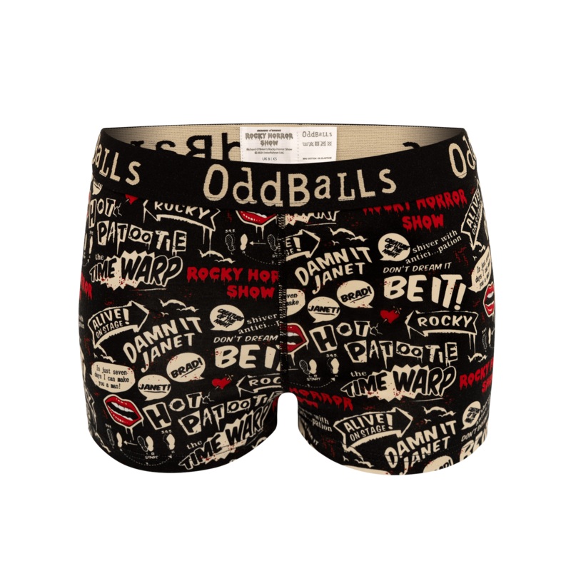 Rocky Horror - Ladies Boxers|Size 6|Size 8|Size 10|Size 12|Size 14|Size 16|Size 18|Size 20