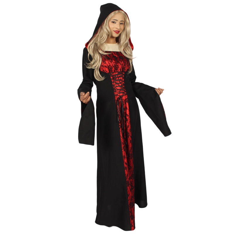 Women's Deluxe Horror Vampires Costume | Black Halloween Costume